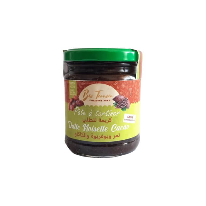 Pâte à tartiner dattes et cacao Bio terroir